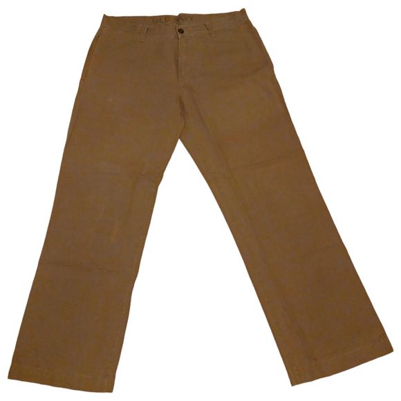 Old Navy Men's Khaki Chino Pants Size 34x32 - Picture 1 of 9